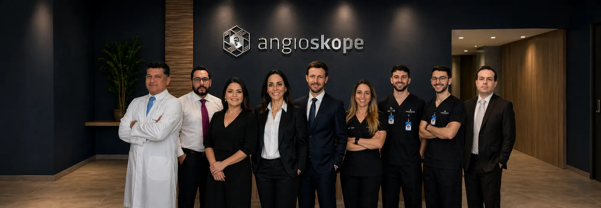Equipe Angioskope 2026 da Clínica Angioskope